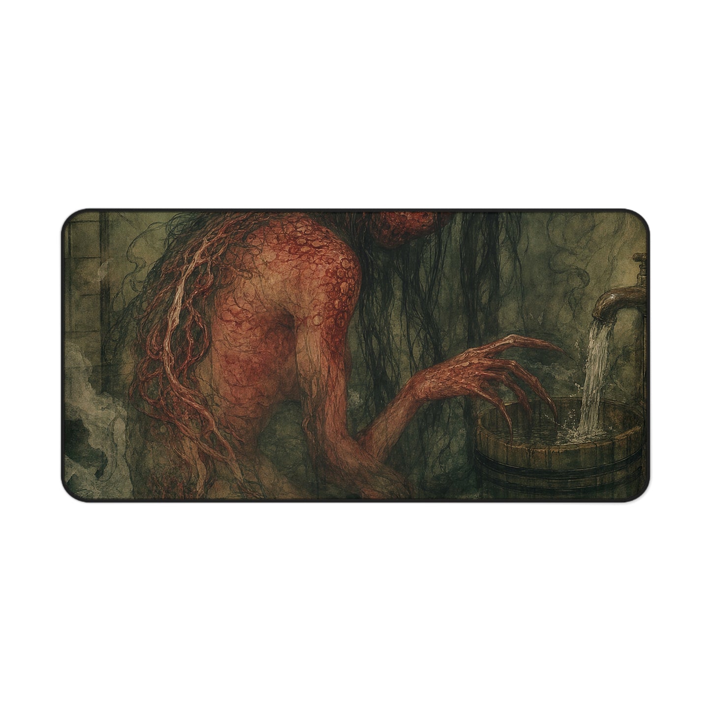 Akaname Bathroom Demon - Japanese Mythology Gaming Desk Mat