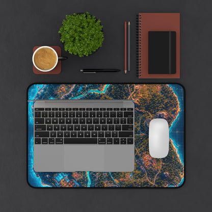 Battle Royale Island From Above - Gaming Culture Gaming Desk Mat
