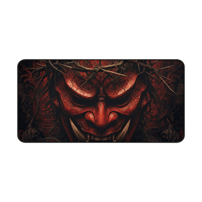 Oni Mask With Crown Of Thorns - Sudoni Brand Gaming Desk Mat