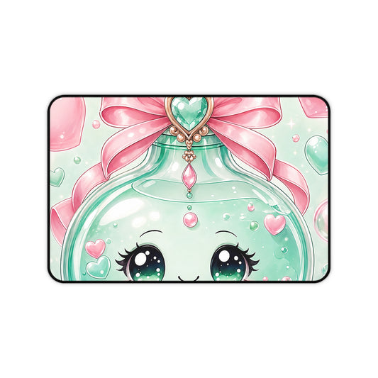 Cute Potion Bottle With Face - Kawaii Gaming Gaming Desk Mat