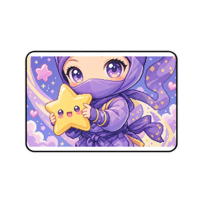 Chibi Ninjwith Star - Kawaii Gaming Gaming Desk Mat