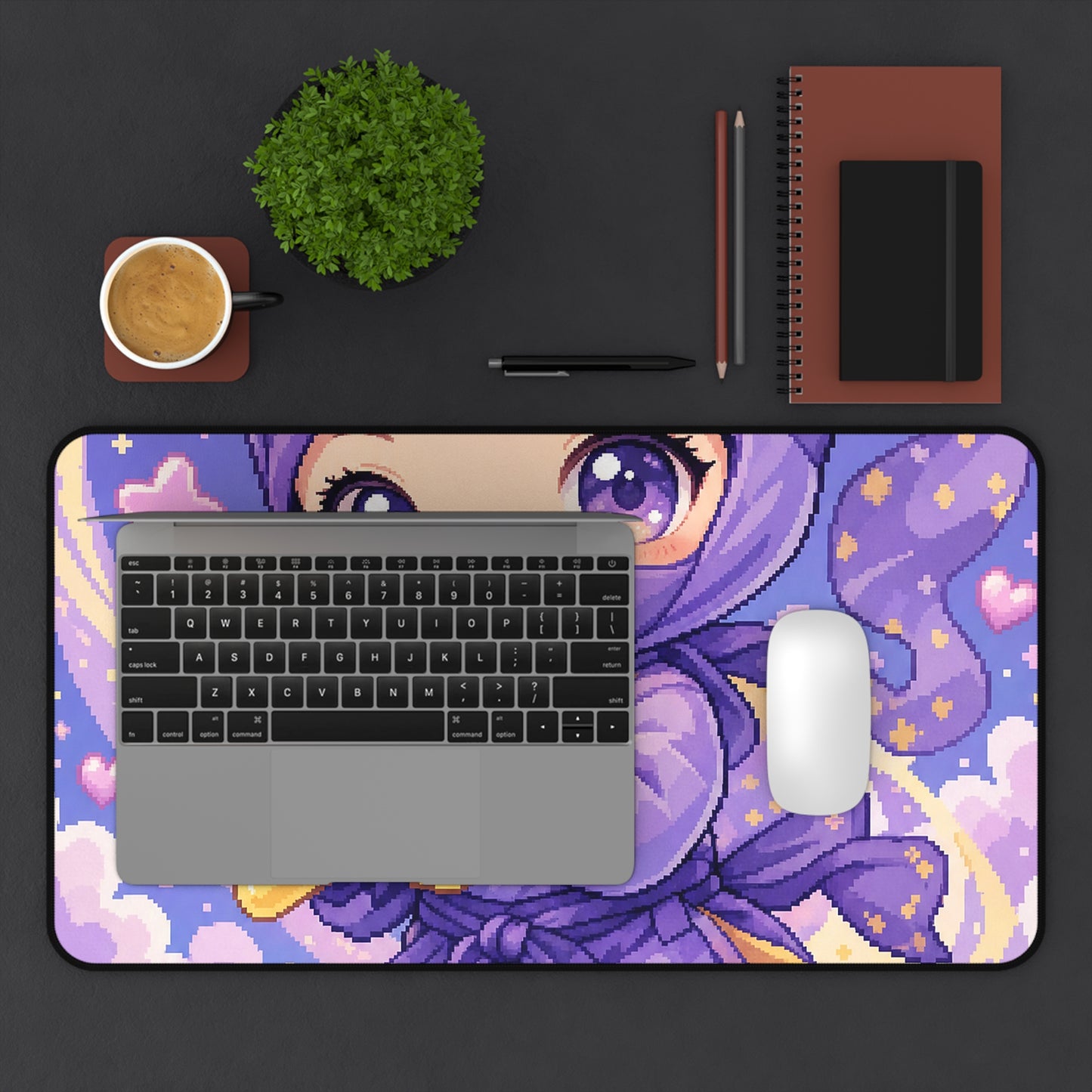 Chibi Ninjwith Star - Kawaii Gaming Gaming Desk Mat