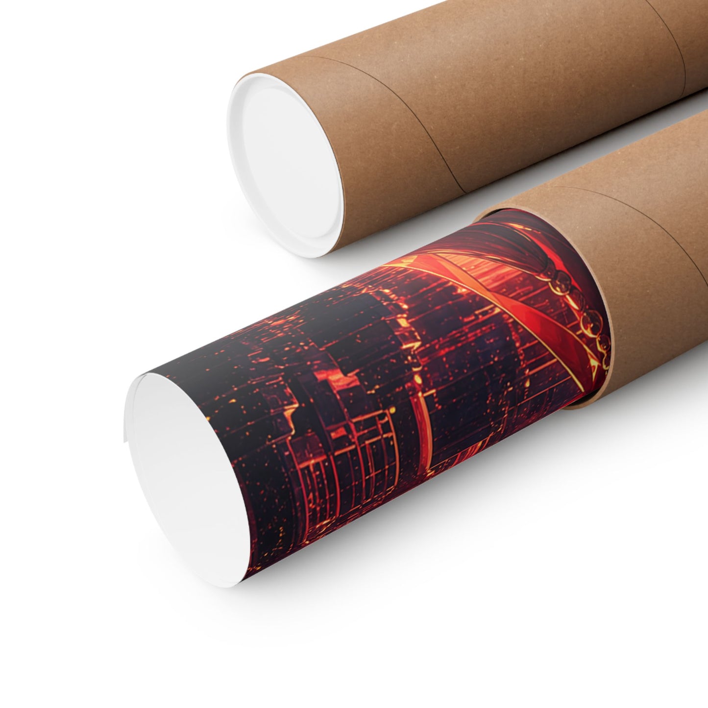 Shrine Maiden At Torii Gate - Anime Manga Art Print (Matte Poster)