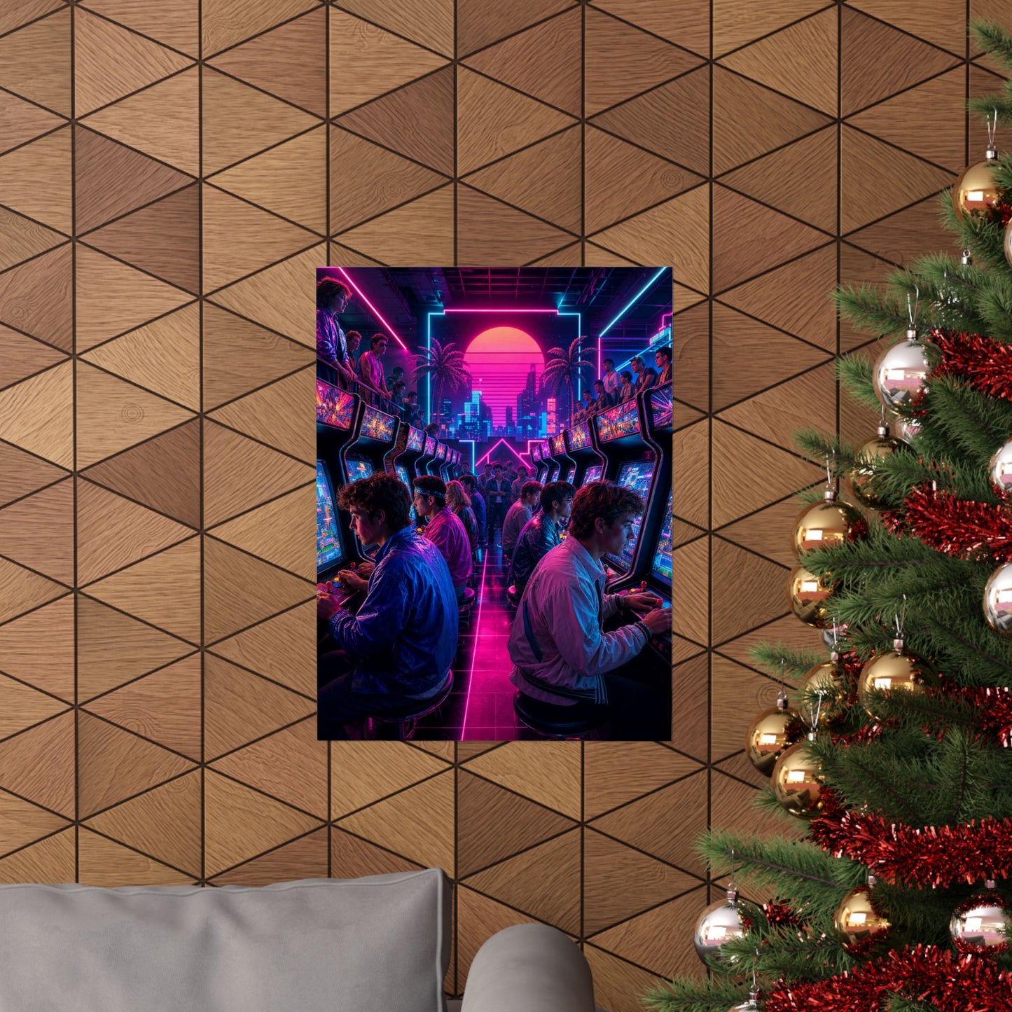 Retro Arcade Tournament - Gaming Culture Art Print (Matte Poster)