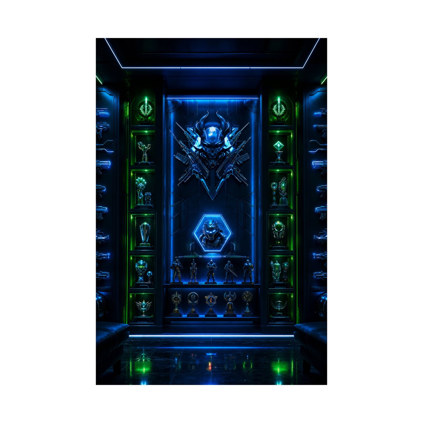Gaming Wall Of Fame - Gaming Culture Art Print (Matte Poster)