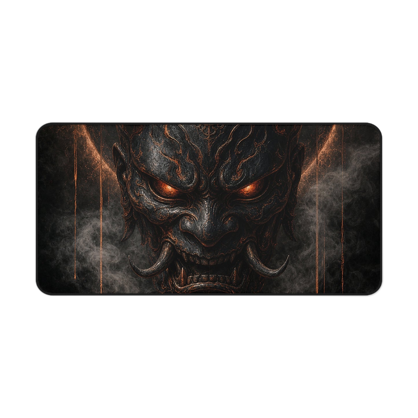 Oni Mask With Dark Halo - Sudoni Brand Gaming Desk Mat