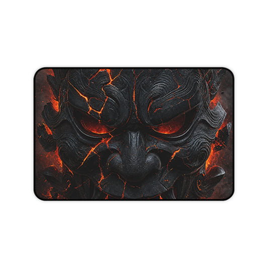 Oni Mask Cracking With Lavunderneath - Sudoni Brand Gaming Desk Mat