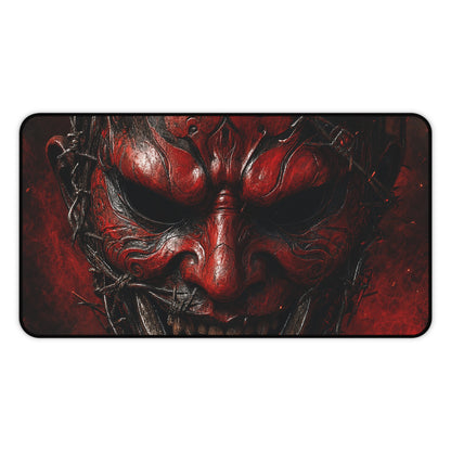 Oni Mask With Barbed Wire - Sudoni Brand Gaming Desk Mat