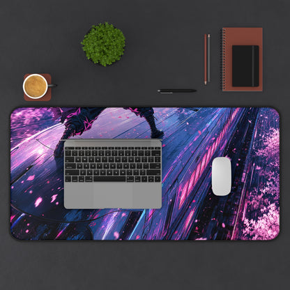 Battle Atop Moving Bullet Train - Anime Manga Gaming Desk Mat