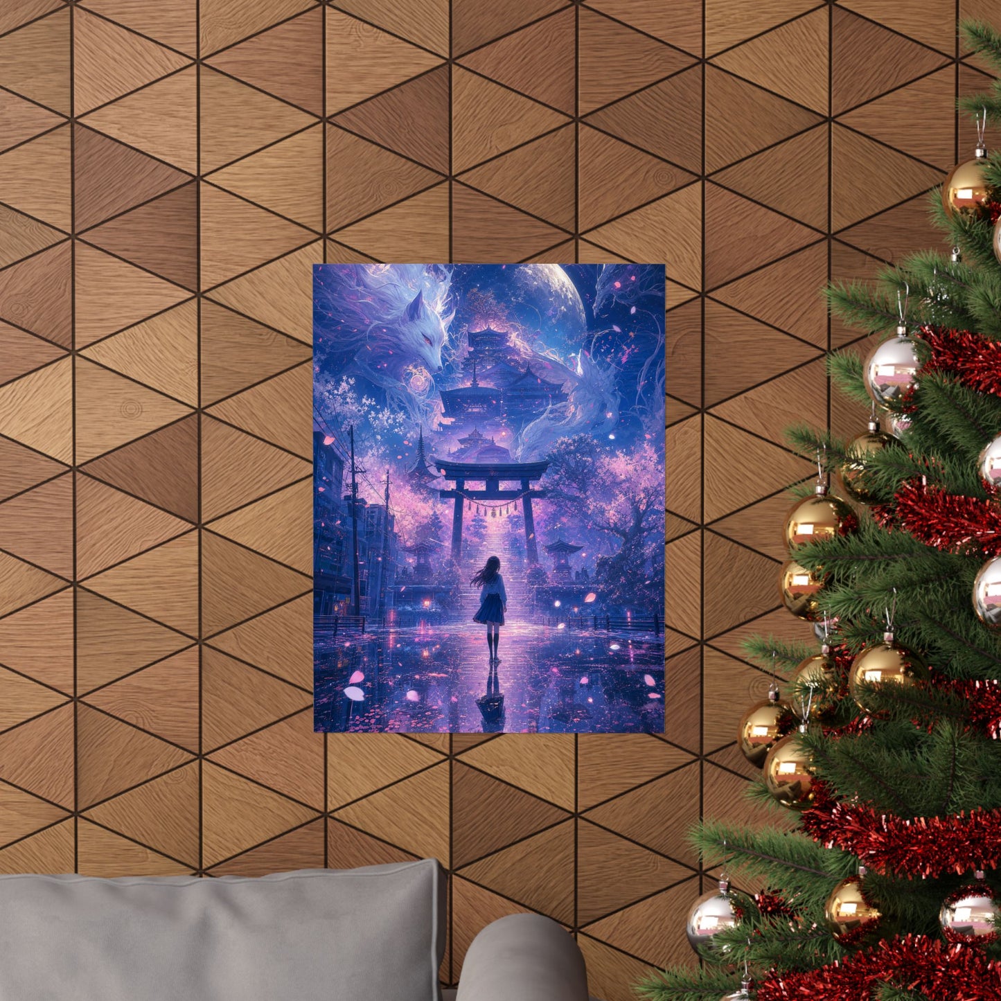 Spirit World Overlapping With Reality - Anime Manga Art Print (Matte Poster)