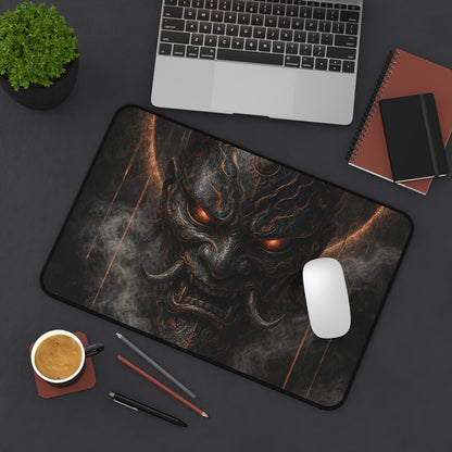 Oni Mask With Dark Halo - Sudoni Brand Gaming Desk Mat