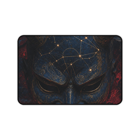 Oni Mask With Constellation Map - Sudoni Brand Gaming Desk Mat