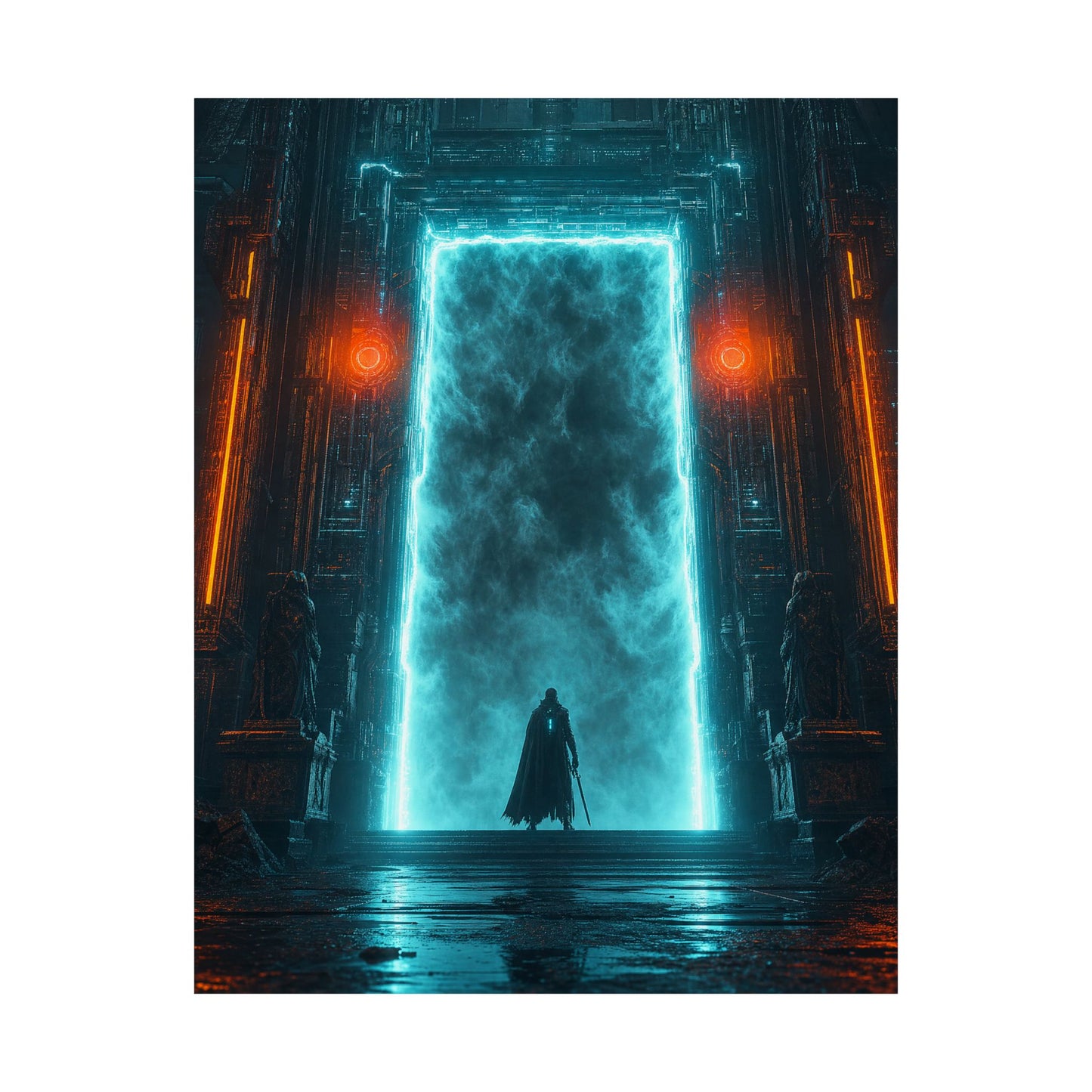 Dark Souls Style Fog Gate - Gaming Culture Art Print (Matte Poster)