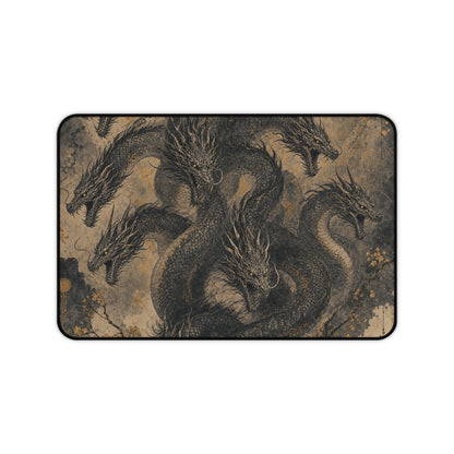 Yamatno Orochi Eight-Headed Serpent - Japanese Mythology Gaming Desk Mat