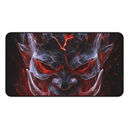 Oni Mask Made Of Ice Crystals - Sudoni Brand Gaming Desk Mat