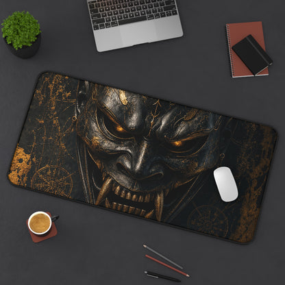 Oni Mask With Spider Web - Sudoni Brand Gaming Desk Mat