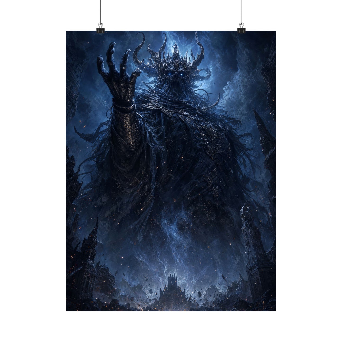 Ancient Evil Awakening - Dark Fantasy Art Print (Matte Poster)
