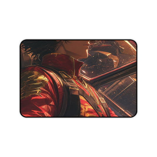 Mechpilot In Cockpit - Anime Manga Gaming Desk Mat