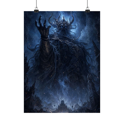 Ancient Evil Awakening - Dark Fantasy Art Print (Matte Poster)