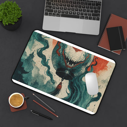 Chochin Obake Lantern Ghost - Japanese Mythology Gaming Desk Mat