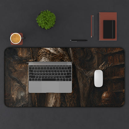 Lich In Underground Library - Dark Fantasy Gaming Desk Mat