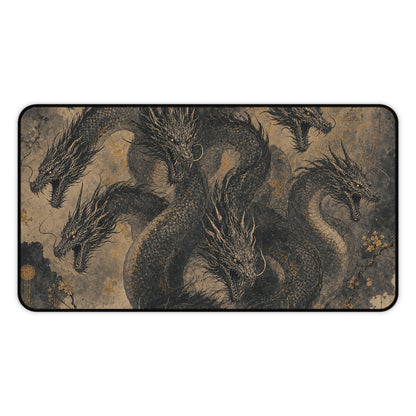 Yamatno Orochi Eight-Headed Serpent - Japanese Mythology Gaming Desk Mat