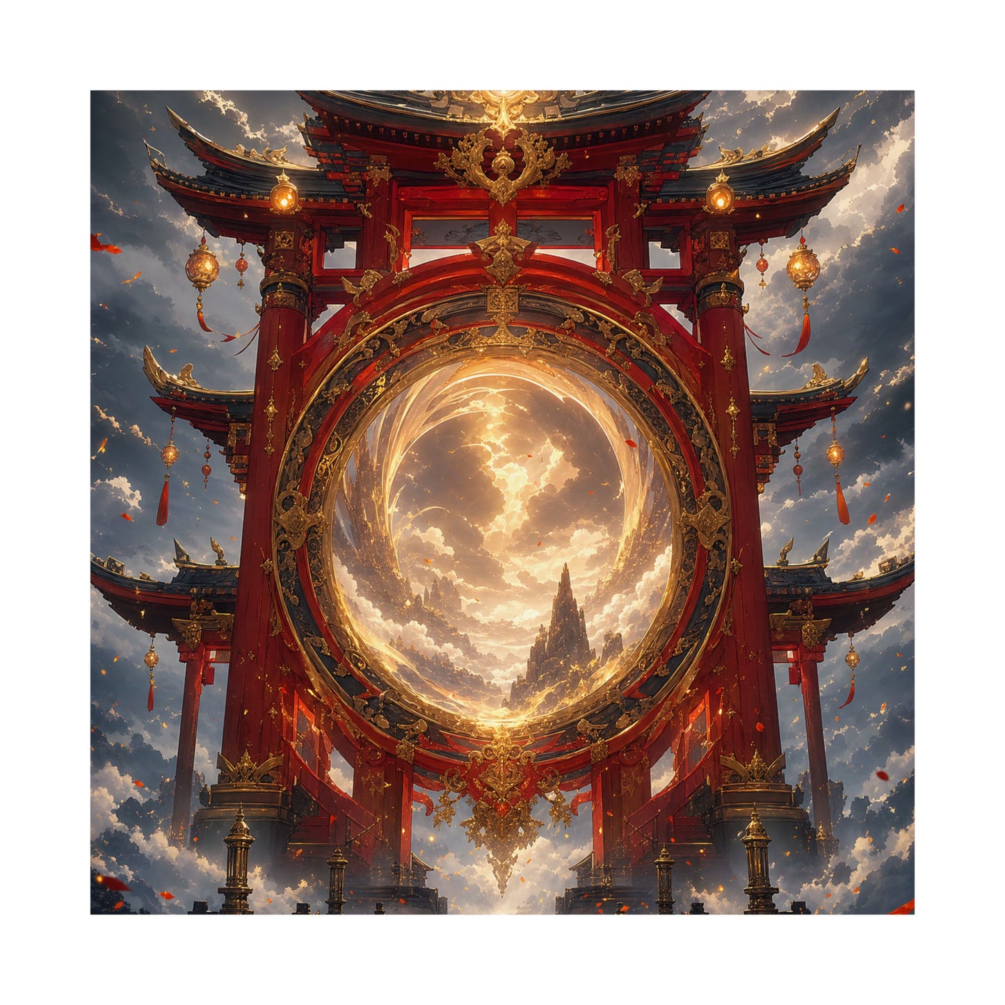 Spirit Realm Gateway - Anime Manga Art Print (Matte Poster)