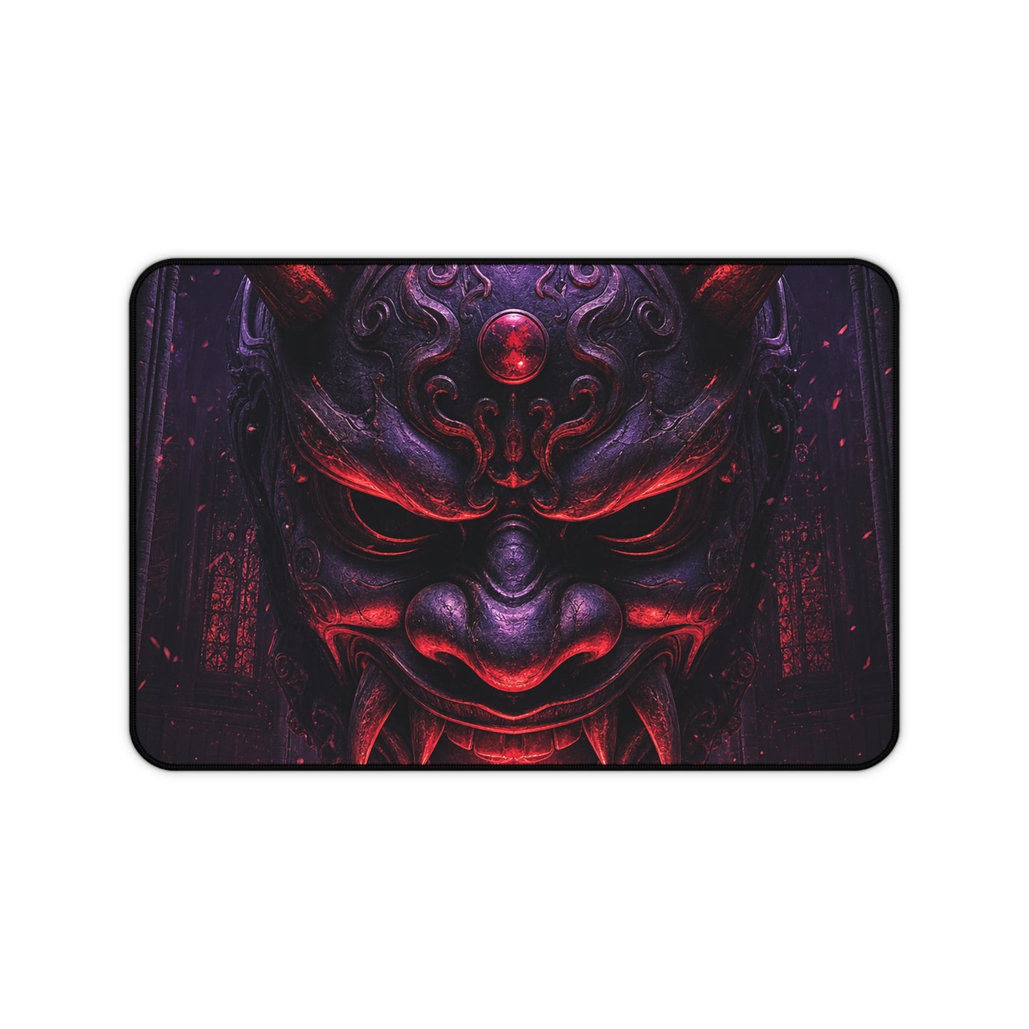 Oni Mask In Cathedral - Sudoni Brand Gaming Desk Mat