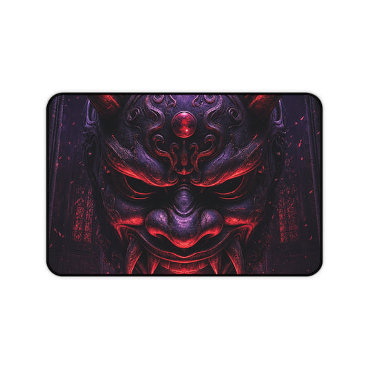 Oni Mask In Cathedral - Sudoni Brand Gaming Desk Mat