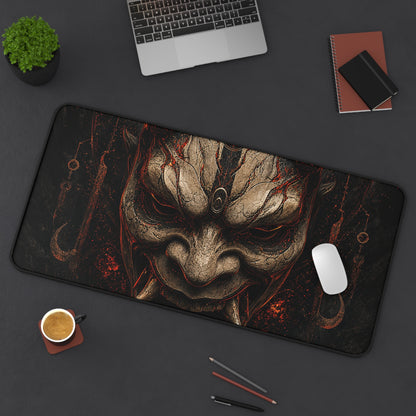 Oni Mask In Digital Void - Sudoni Brand Gaming Desk Mat
