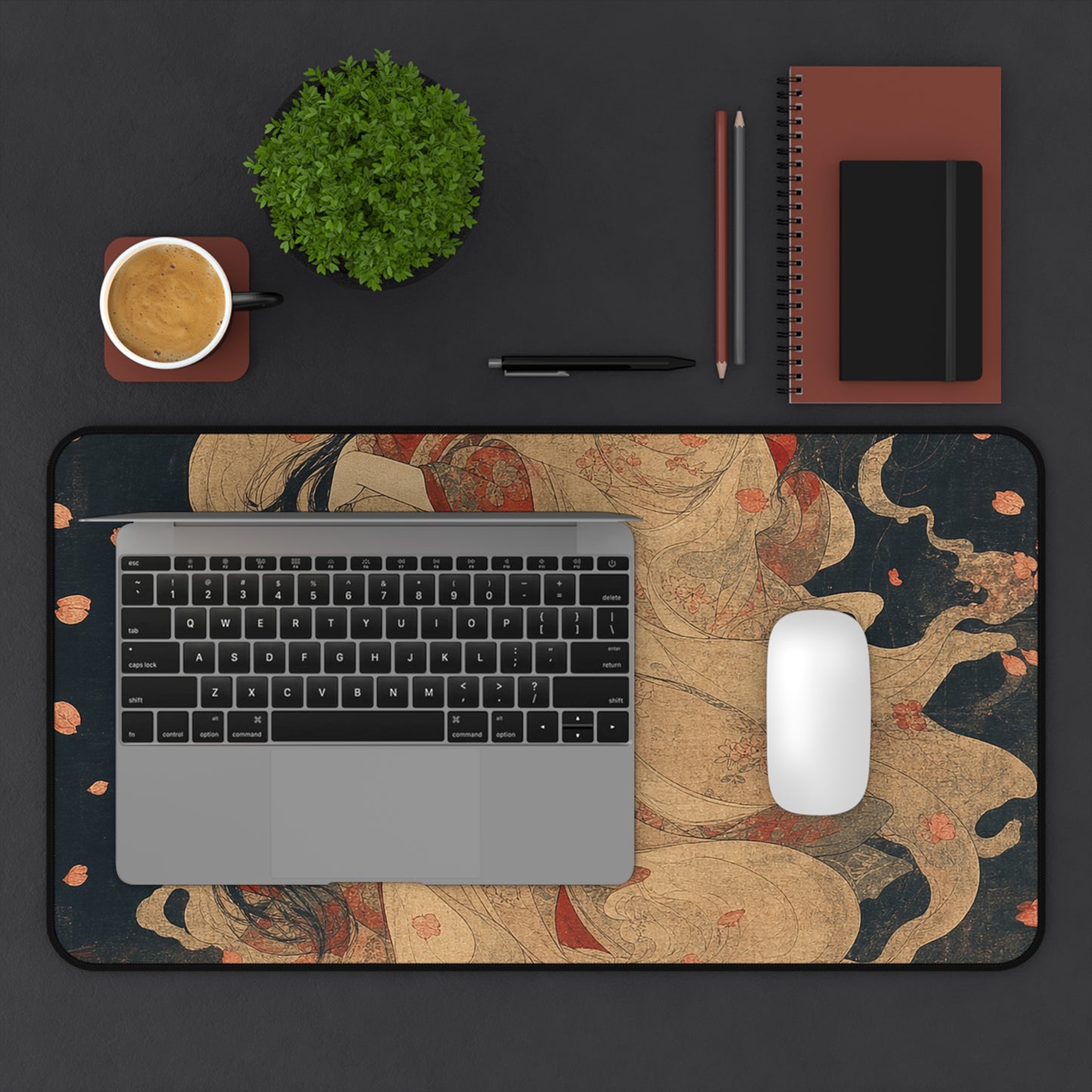 Ubume Ghost Mother - Japanese Mythology Gaming Desk Mat