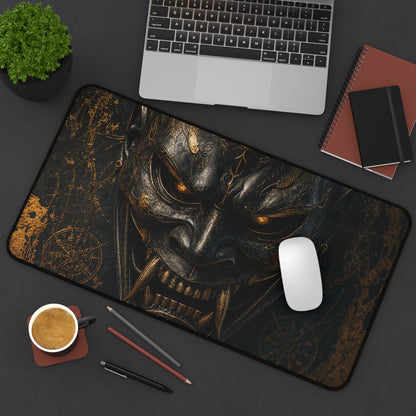 Oni Mask With Spider Web - Sudoni Brand Gaming Desk Mat