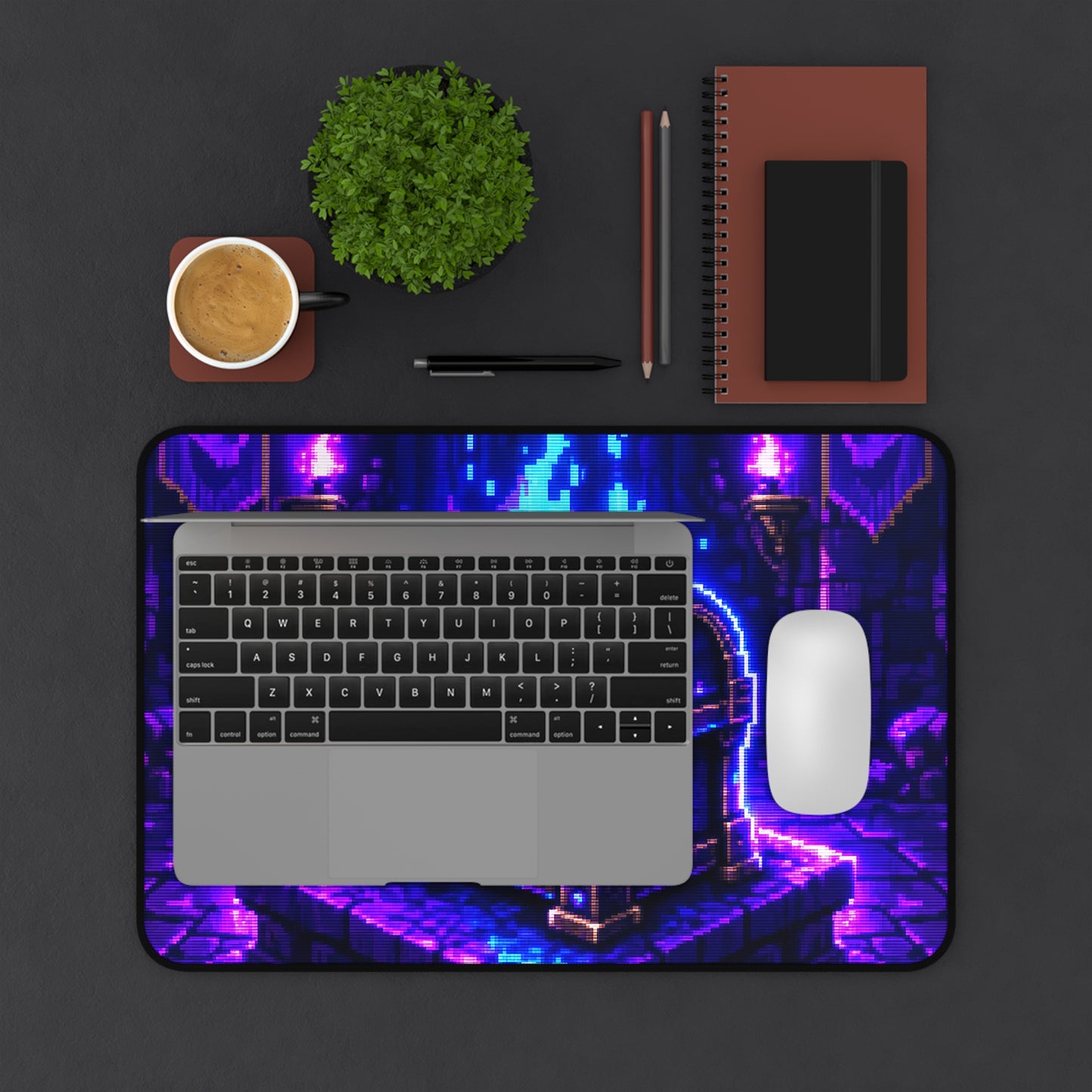 Loot Chest Glowing In Dungeon - Gaming Culture Gaming Desk Mat