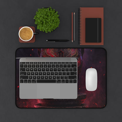 Oni Mask On Pedestal - Sudoni Brand Gaming Desk Mat