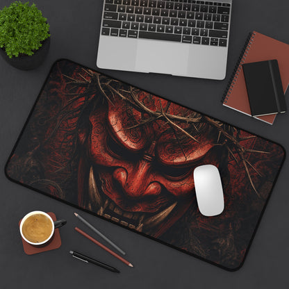 Oni Mask With Crown Of Thorns - Sudoni Brand Gaming Desk Mat