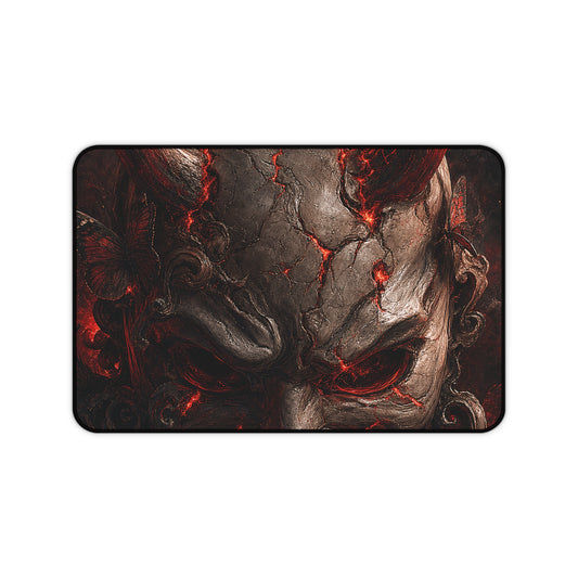 Oni Mask With Butterflies - Sudoni Brand Gaming Desk Mat
