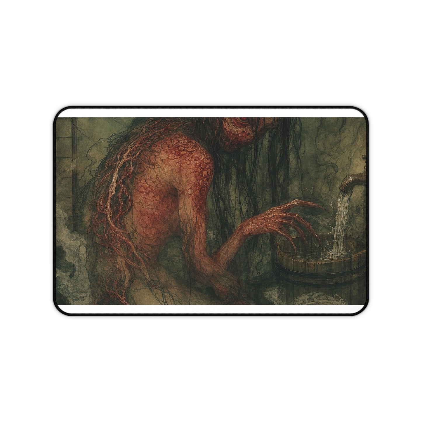 Akaname Bathroom Demon - Japanese Mythology Gaming Desk Mat