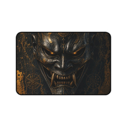 Oni Mask With Spider Web - Sudoni Brand Gaming Desk Mat