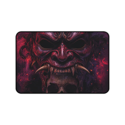Oni Mask With Skull Beneath - Sudoni Brand Gaming Desk Mat