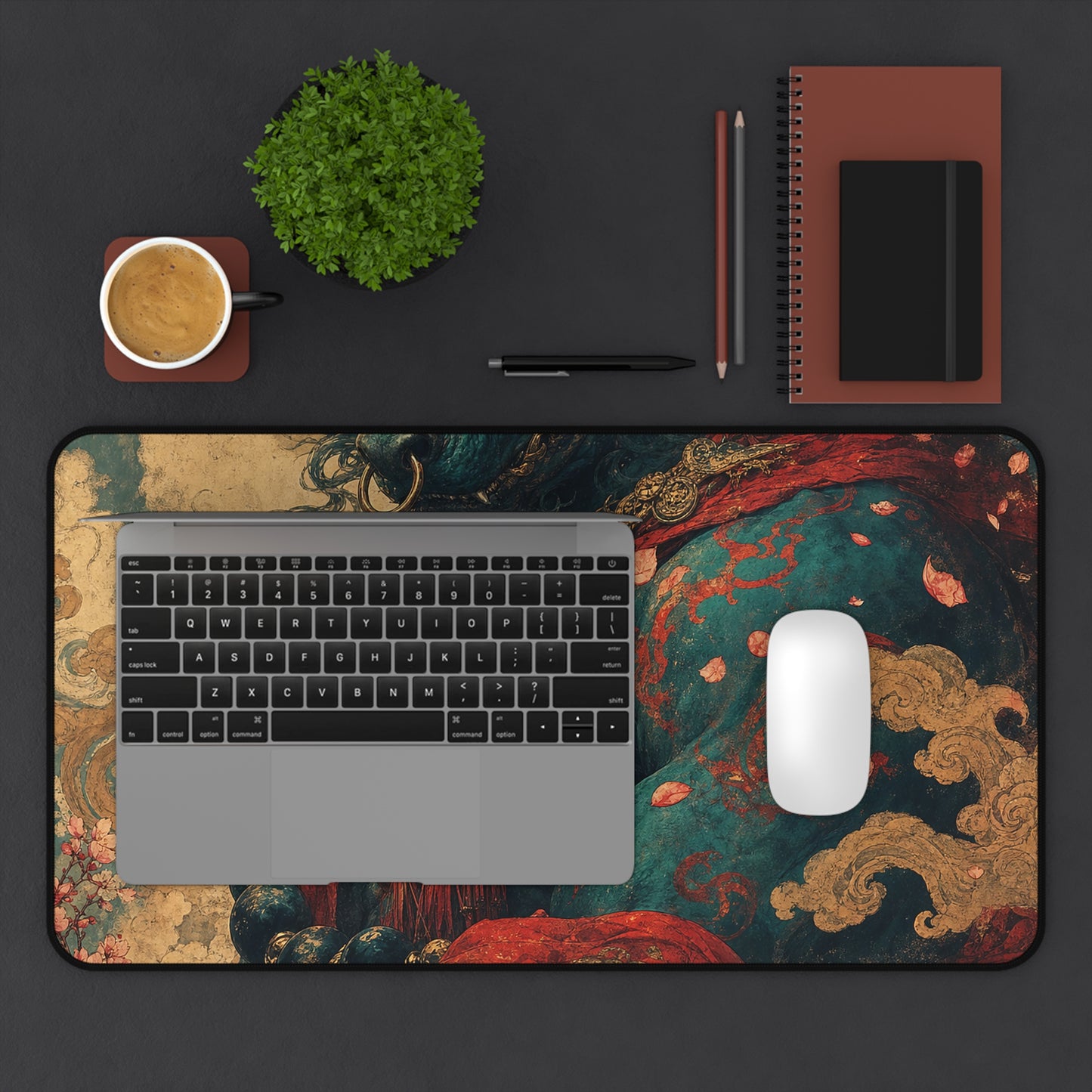 Ushi Oni Ox Demon - Japanese Mythology Gaming Desk Mat