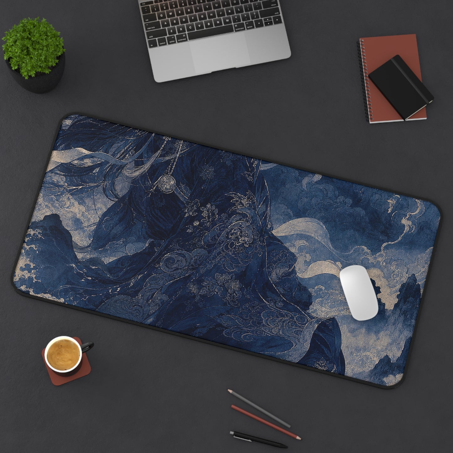 Tsukuyomi Moon God - Japanese Mythology Gaming Desk Mat