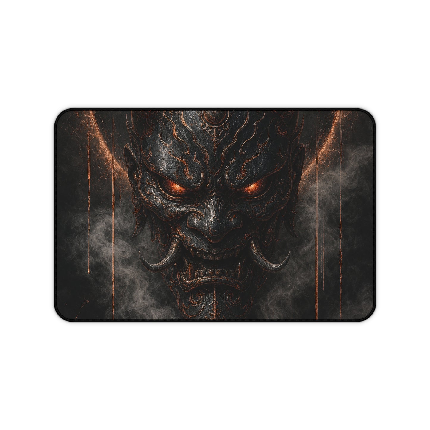 Oni Mask With Dark Halo - Sudoni Brand Gaming Desk Mat