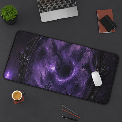 Cursed Mirror Reflecting Horrors - Dark Fantasy Gaming Desk Mat