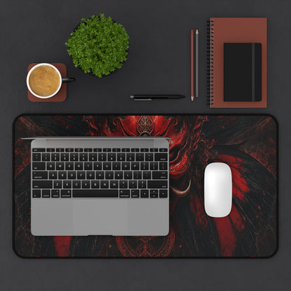 Oni Mask With Butterfly Wings - Sudoni Brand Gaming Desk Mat