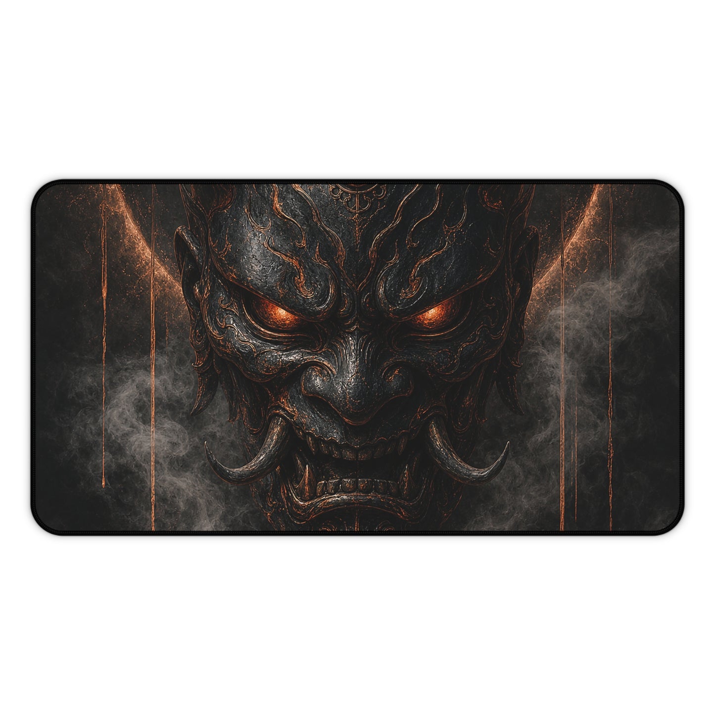 Oni Mask With Dark Halo - Sudoni Brand Gaming Desk Mat
