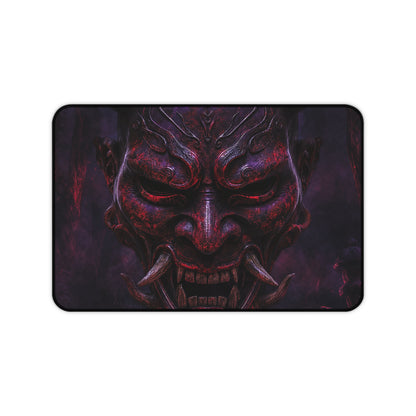Oni Mask With Dark Forest Behind - Sudoni Brand Gaming Desk Mat