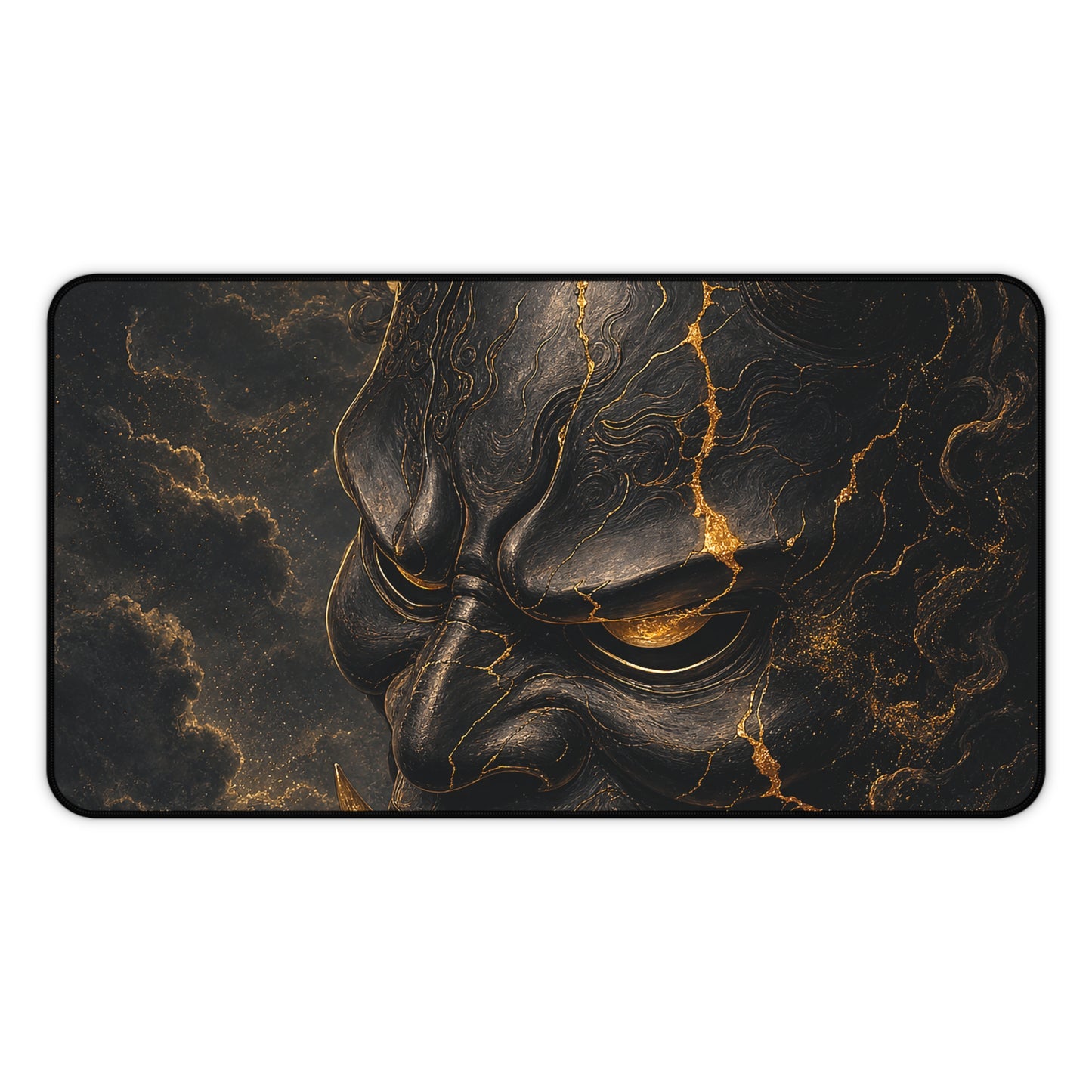 Oni Mask With Full Moon - Sudoni Brand Gaming Desk Mat