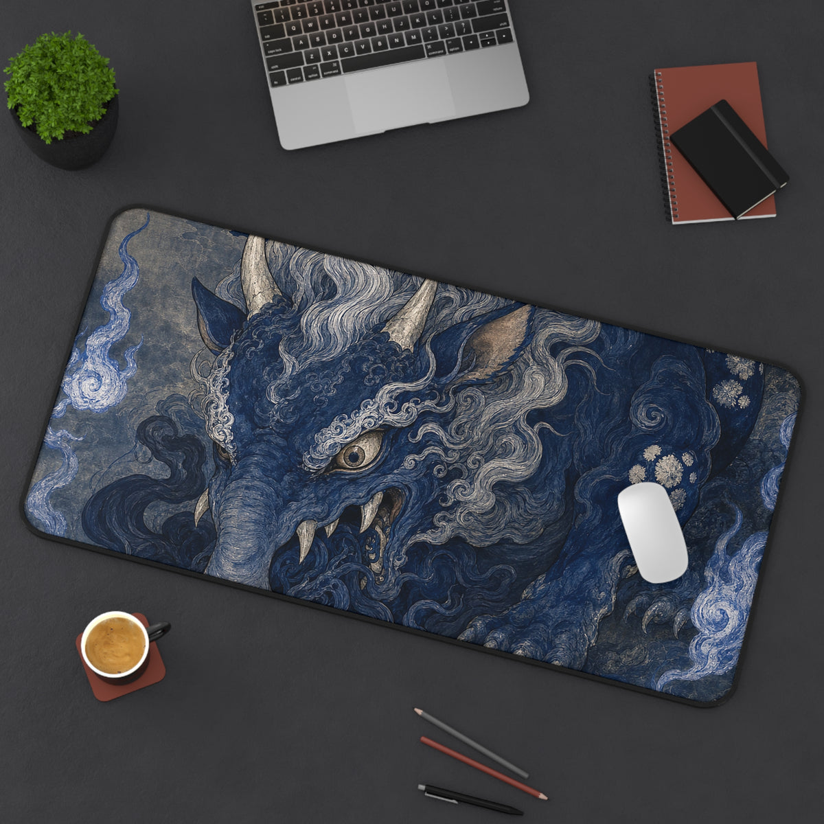 Baku Eating Nightmares - Japanese Mythology Gaming Desk Mat