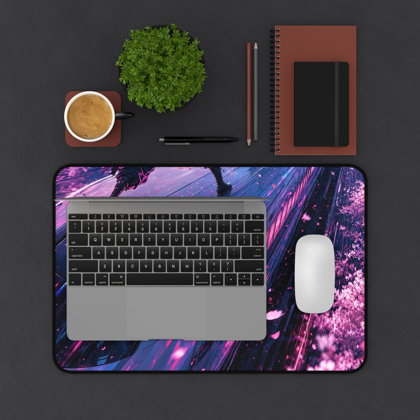 Battle Atop Moving Bullet Train - Anime Manga Gaming Desk Mat