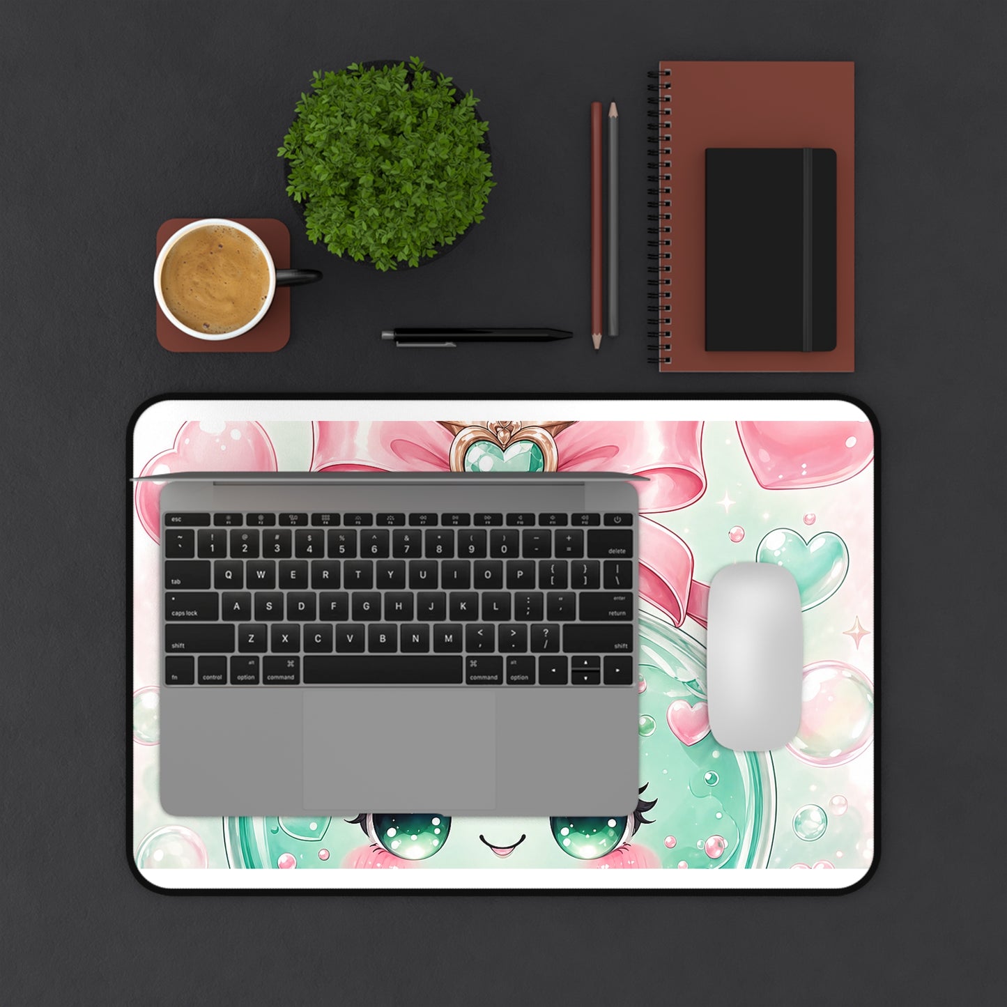 Cute Potion Bottle With Face - Kawaii Gaming Gaming Desk Mat
